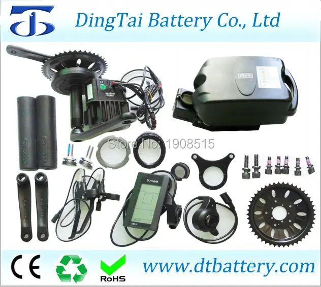 

New battery type 52V 14Ah little frog battery with convertion motor kits 48V 1000W BBSHD/BBS03 mid drive motor kits+Charger