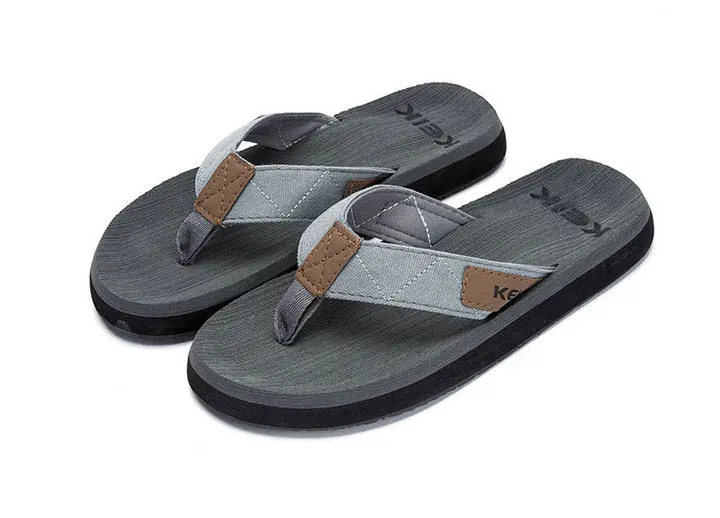 High Quality Popular Outdoor Beach Flat Sandals Man Slippers Mens Rubber Sole Orthotic Flip Flops (2)