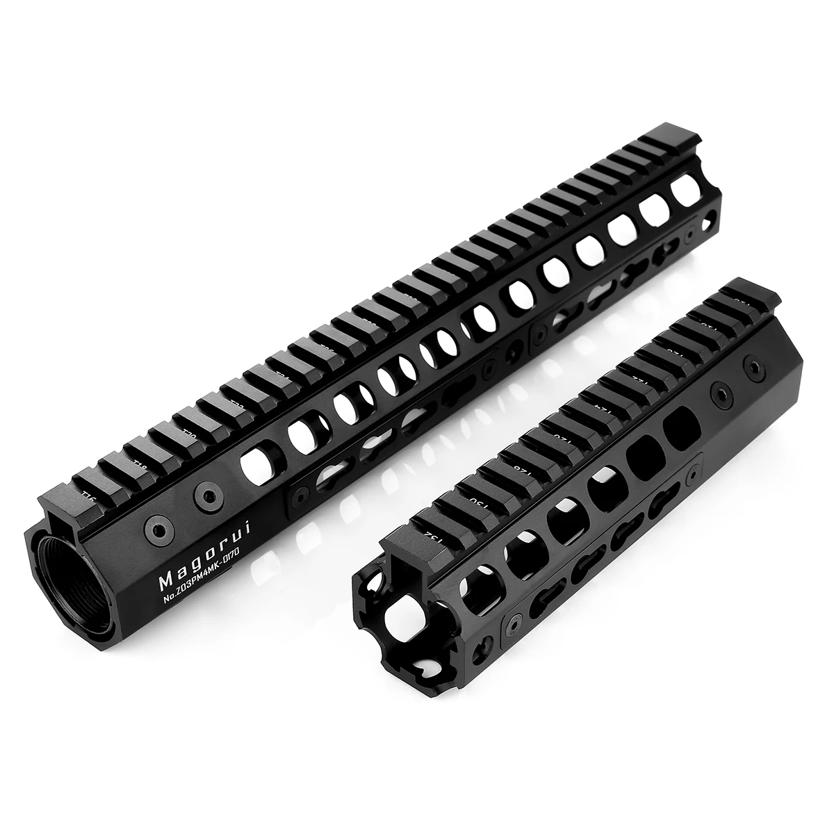 Magorui 7 &quot12&quot tactacl AR15 Keymod &amp M Lok Free Float Handguard Picatinny Rail для крепления прицела замена