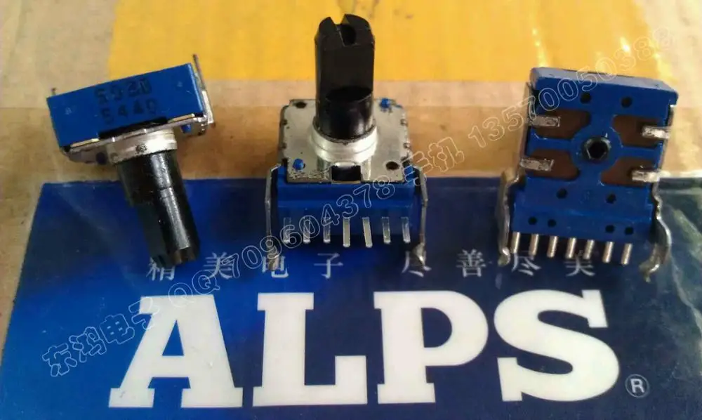 1pcs ALPS RK14 type potentiometer horizontal 544D B50K 13MM shaft..shaftshaft potentiometer