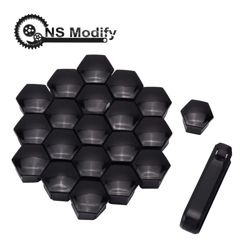 

NS Modify 20pcs 17mm Car Wheel Nut Bolt Head Cover Cap Protection Caps For Citroen C4l C5 C2 For Peugeot 207 301 307 308 408 508