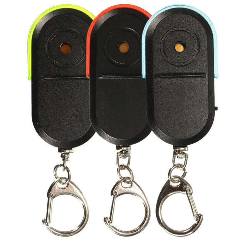 

Portable Wireless Anti-Lost Alarm Key Finder Locator Keychain Whistle Sound LED Light Mini Anti Lost Key Car Motor Finder