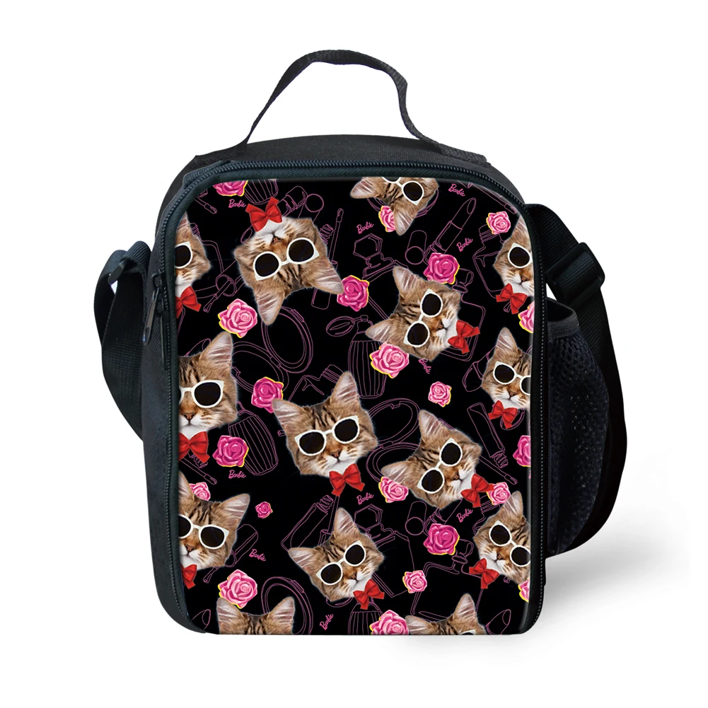 

Animals Cats Design Children's Thermal Lunch Bags Totes Lunchbox Insulated Lunchbags Reusable Snack Lancheira Escolar Infantil