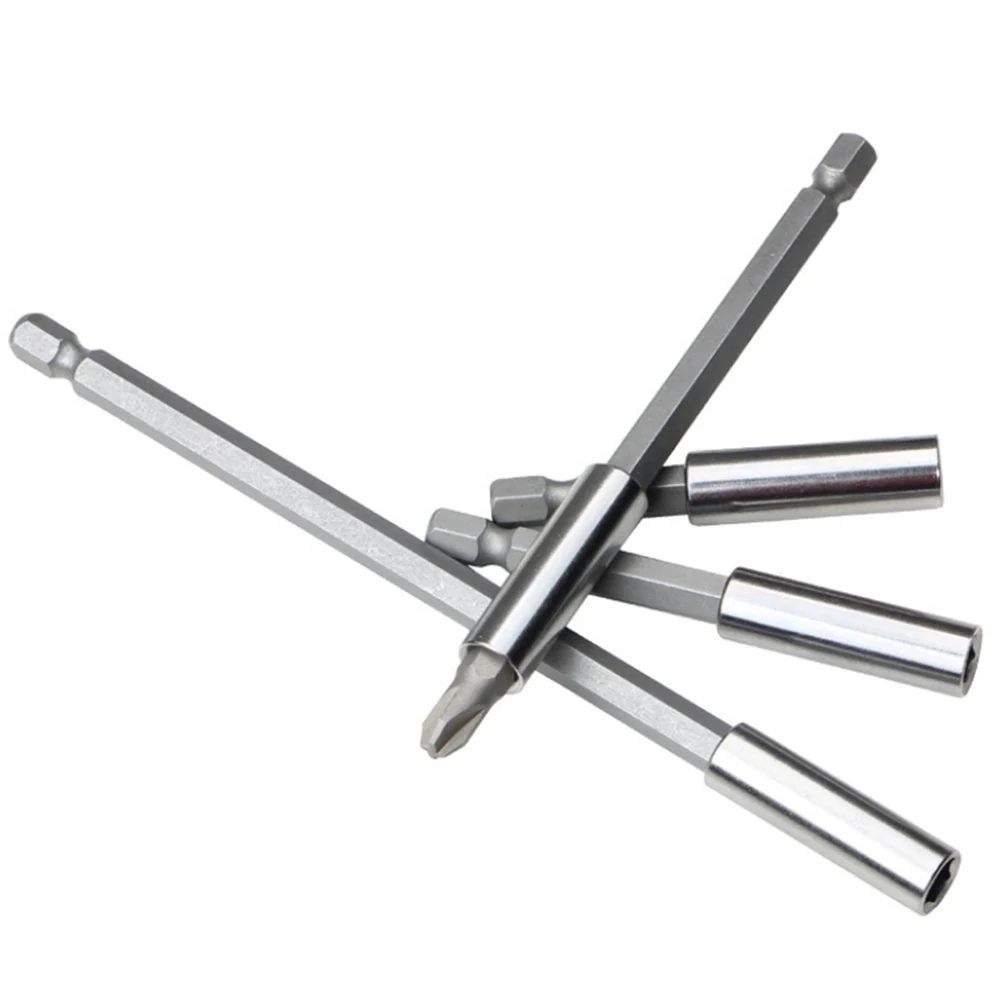 

1Pc 1/4 Inch Hex Bit Tip Holder Screwdriver Bit Extension Bar Screwdriver Lengthening Shank Nail Screw Driver Drill Bit Holder
