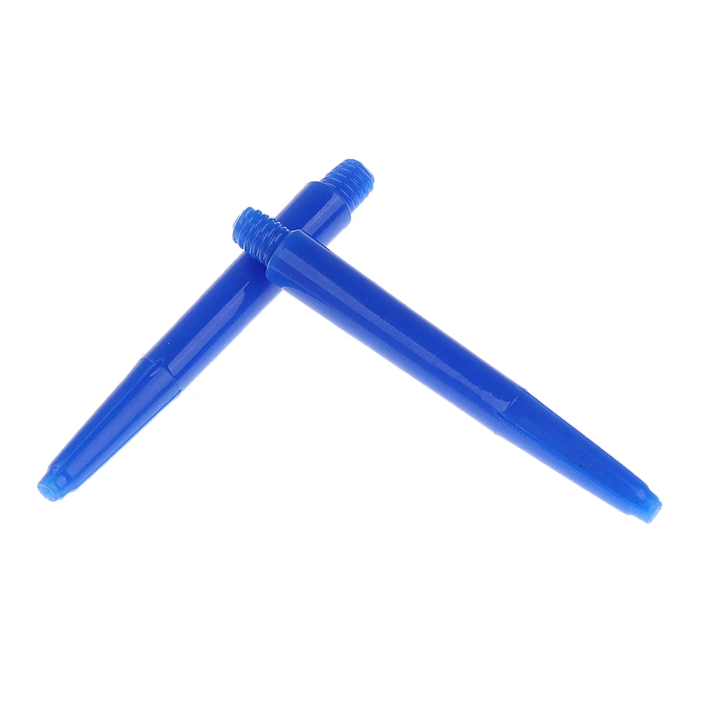 Set of 30 Nylon Dart Shafts Medium 43mm 2BA Screw Thread Durable and Lightweight Blue Black Red Color