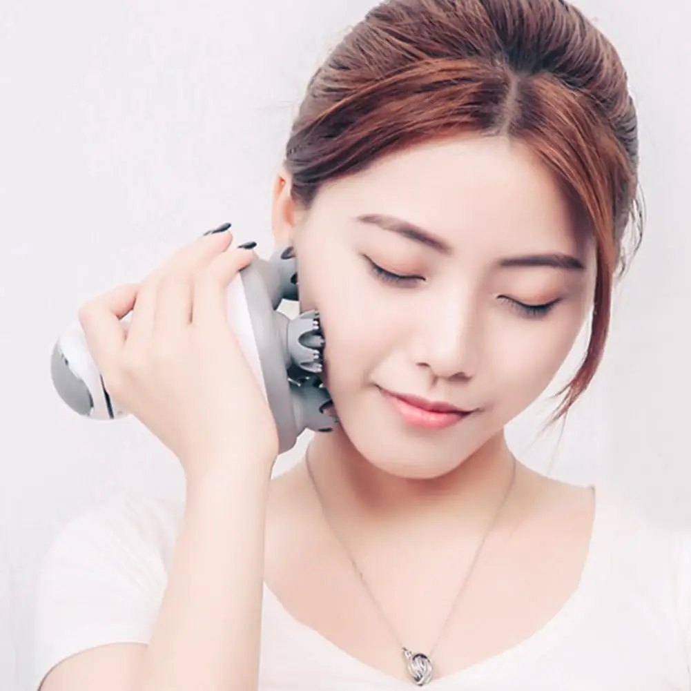 

3D Waterproof Wireless Electric Hand Held shiastu Massager Head Scalp Massager Device Face Spa Massager Thin Face Lifting Tool