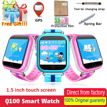 Original GPS Smart Watch Q750 Q100 Baby Smart Watch With 1.54inch Touch Screen SOS Call Location Device Tracker for Kid Safe