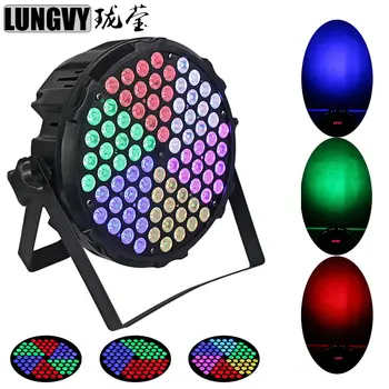 

Free Shipping 84X1W RGB Full Color Led Flat Par Lights Professional Par DMX Stage Lighting Effect