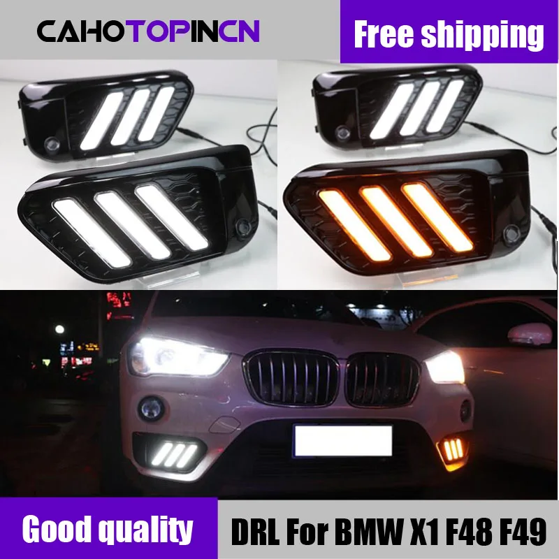 2 шт. светодиодный DRL Дневной светильник s Для BMW X1 F48 F49 2016 2017 2018 2019 светодиодные