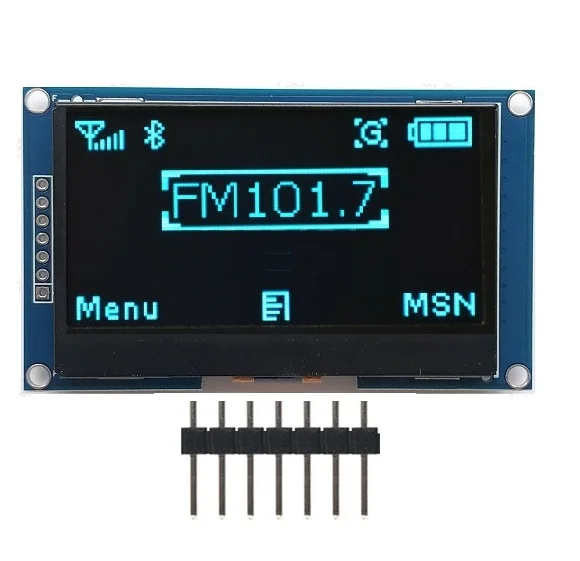 2,4" дюймовый 12864 128*64 OLED дисплей модуль IIC IEC SPI серийный белый/синий/зеленый/желтый ЖК-экран для C51 STM32 SSD1309