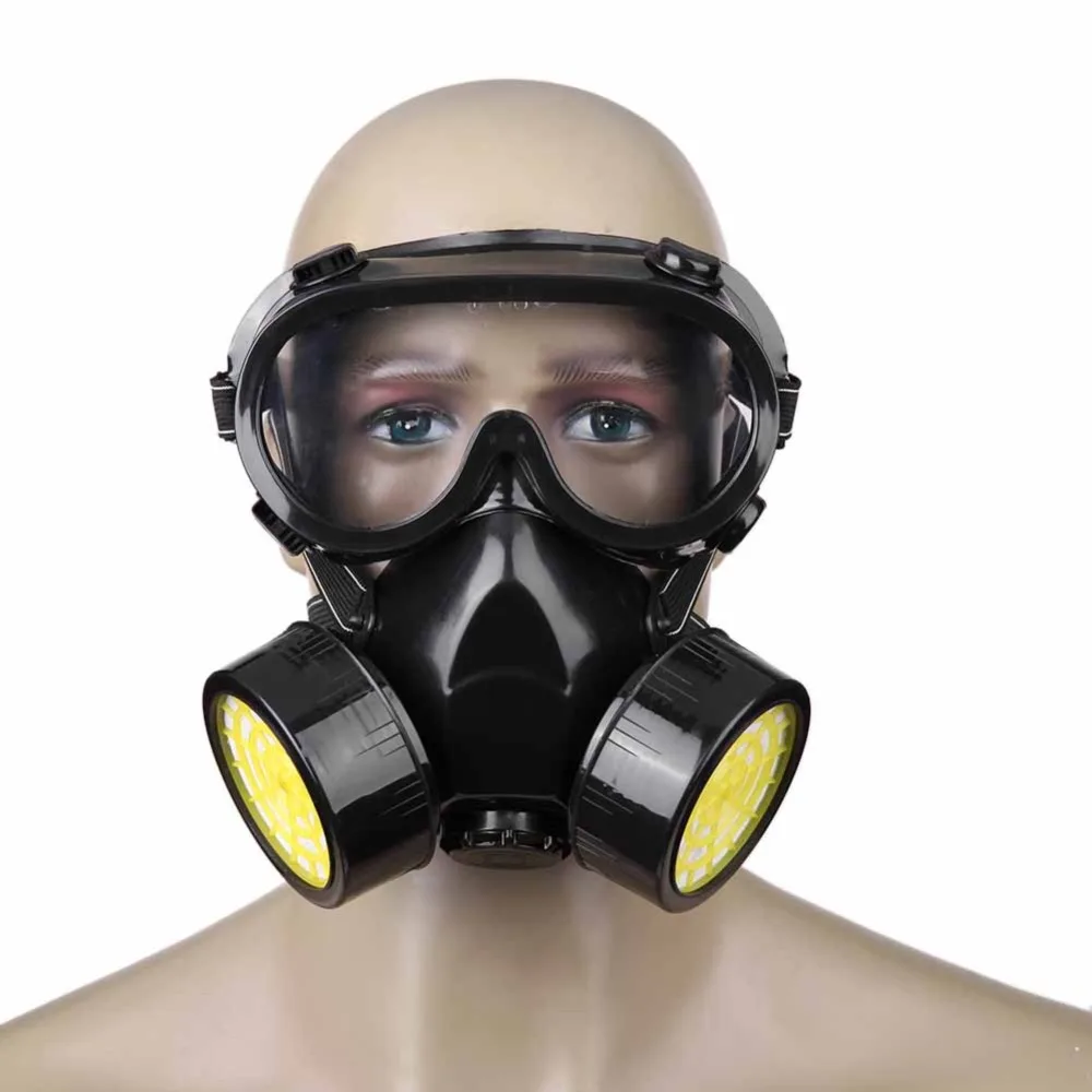 Безопасности противогаз аварийного респираторные маски Anti-Dust Краска в баллоне-распылителе Респиратор маска двойной фильтр защиты маска