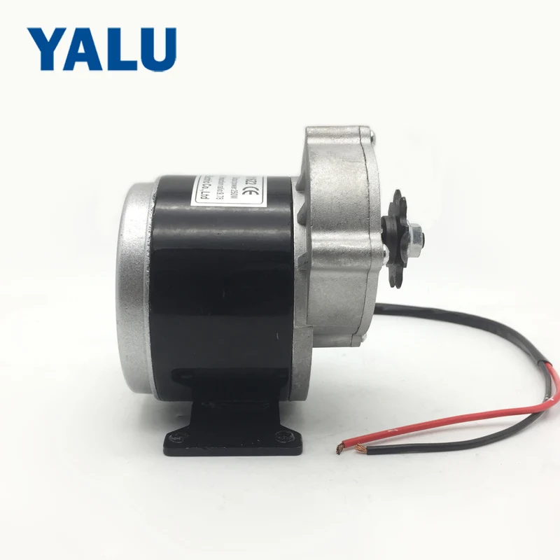 Perfect MY1016Z 12V-36V 250W 350W Electric motorcycle ATV E-scooter Geared Brush DC Motor with 420 Sprocket for Ebike Go-Kart Vehicle 2