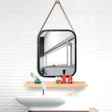 Скандинавском стиле, зеркало для ванной, отель, ванная комната, прихожая, настенная вешалка в качестве украшения, зеркальная рама, туалетное зеркало, декор для ванной LFB984