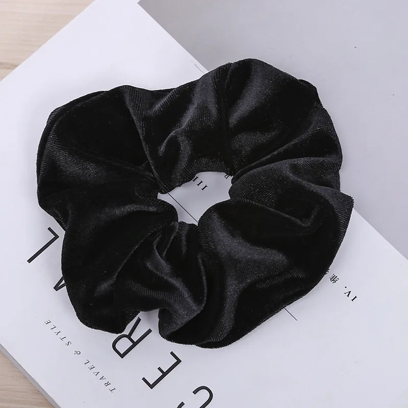 LOVINGSHA Solid Hair Accesorios For Girl Brand Velour Women Hair Tie Lady Scrunchies Female Ponytail Hair Holder Rope NFD046 - Image 2