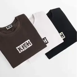 Kith Футболка мужская хлопок высокое качество Повседневное платье Пара Лето 2019 г. футболки Kith мрамор с эффектом трещин футболка Kith футболки