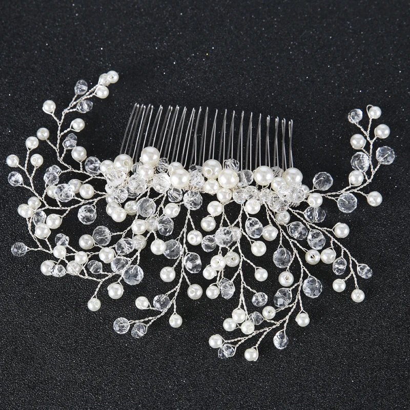 Pearl Crystal Hair Comb (5)