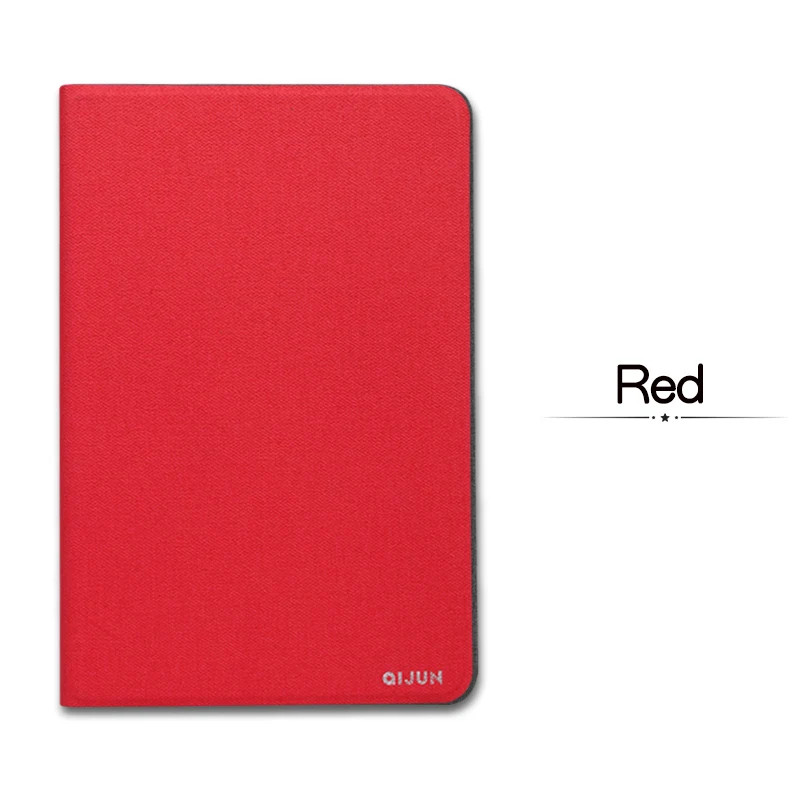 QIJUN чехол для iPad Air 1 9,7 A1474 A1475 Складной флип-чехол подставка мягкий силиконовый защитный чехол для iPad5 iPad 9,7 7th - Цвет: Red