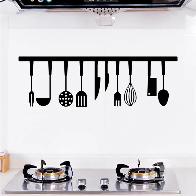 3d Effect Kitchen Tools Restaurant wall stickers Decals Kitchen Decoration Home Decor DIY wall art MURAL 3d Effect Kitchen Tools Restaurant wall stickers Decals Kitchen Decoration Home Decor DIY wall art MURAL
