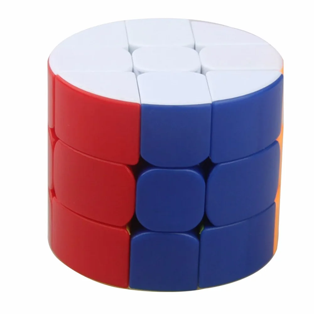 CubeTwist 3x3x3 цилиндрической формы Магический кубик Скорость поворотный головоломка