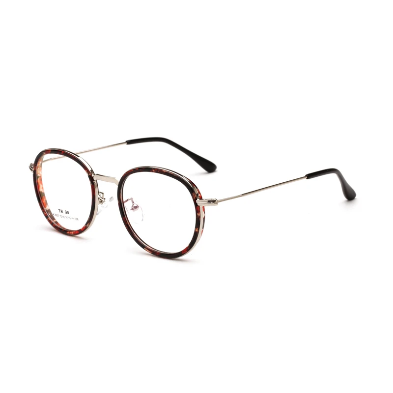 TR90 Metal Cute Glasses Frame Big Round Thin Rim Men Women Optical