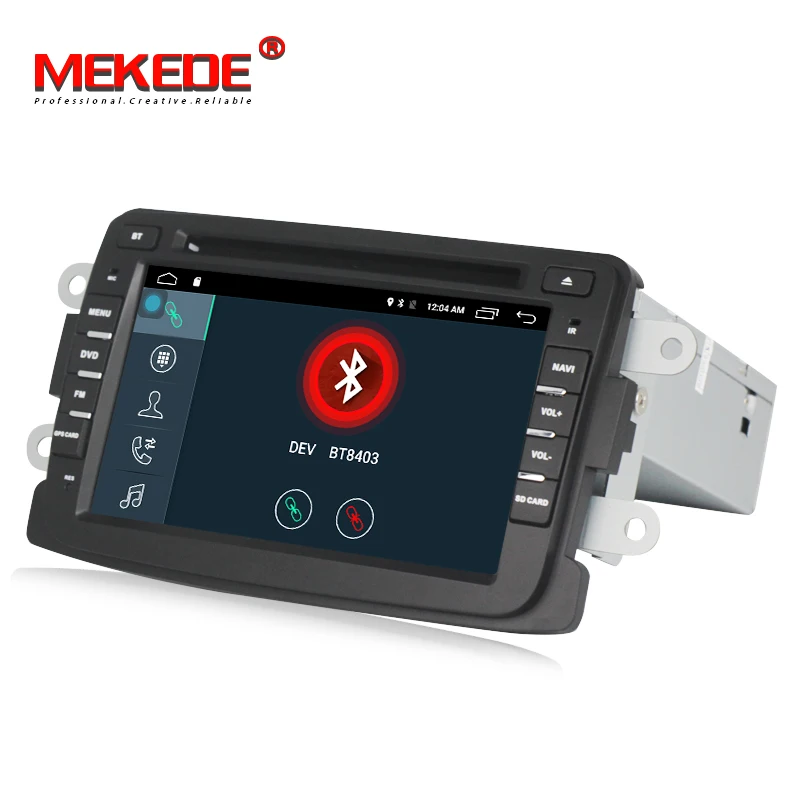 Best MEKEDE 4g LTE Android 7.1 Car DVD Player For Dacia Sandero Duster Captur Lada Xray 2 Logan Trafic X83 2014 GPS radio 4