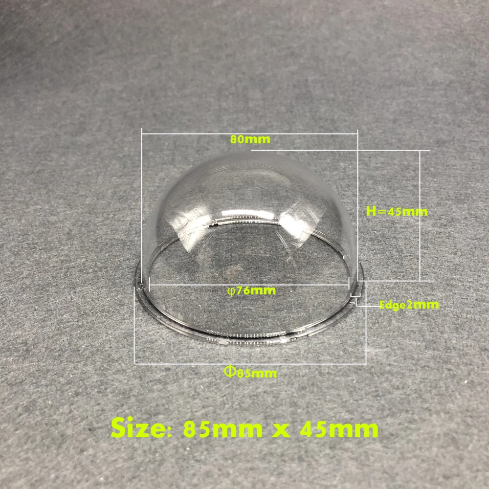 85x45 м CCTV камера прозрачная защитная крышка внешняя прозрачная цветная стеклянная защита купольная мини непромокаемая акриловая полусфера оболочка