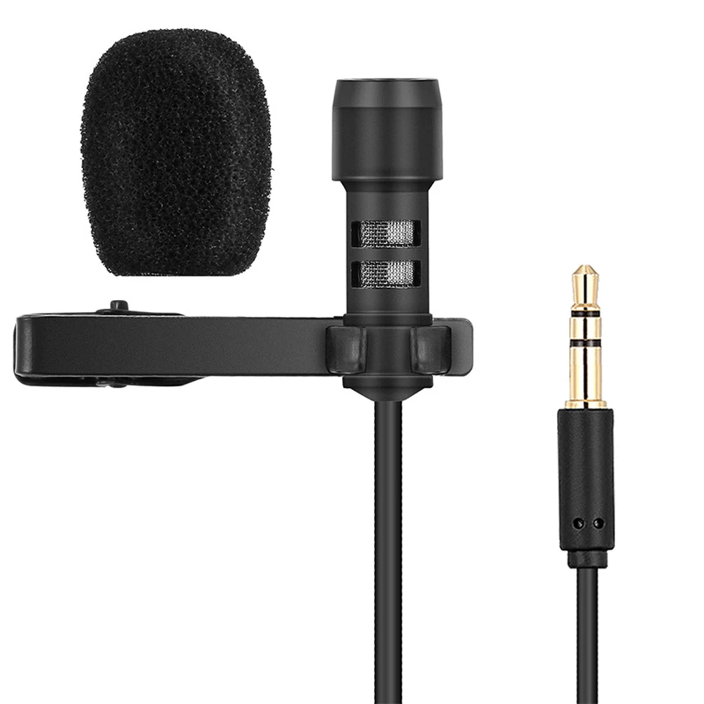 docooler Yanmai Lavalier Lapel Microphone Clip-on Omnidirectional Mic Condenser Microphone Audio Recorder Youtube//Interview//Podcast//Recording//Video Conference para iPhone Smartphones PC Cameras