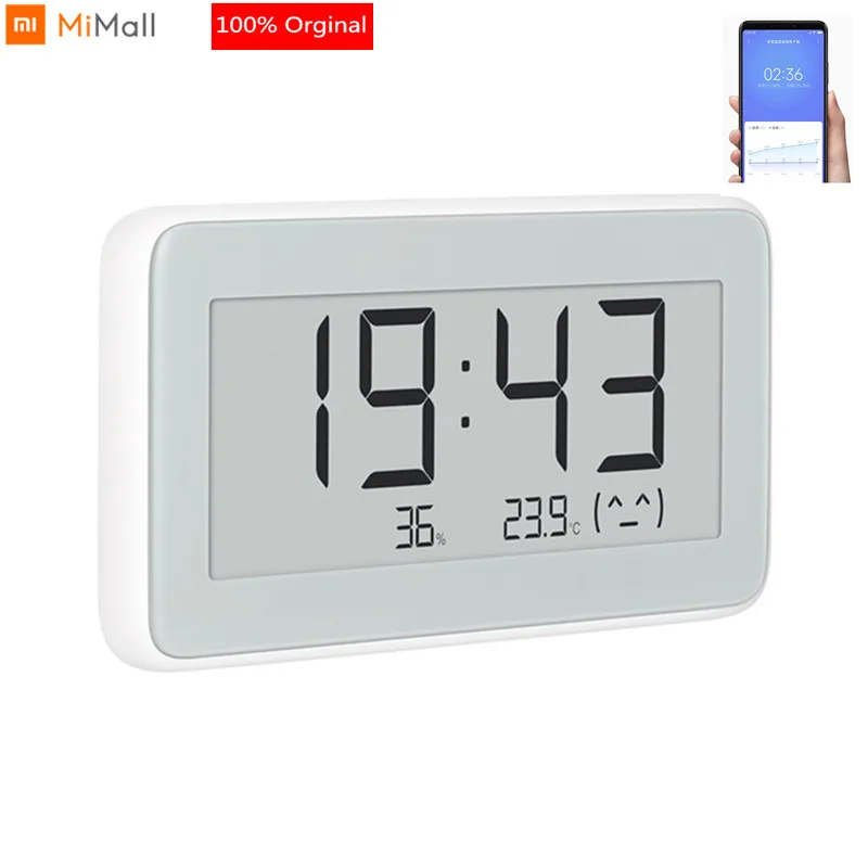 

Xiaomi Mijia BT4.0 Wireless Smart Electric Digital clock Indoor&Outdoor Hygrometer Thermometer LCD Temperature Measuring Tools