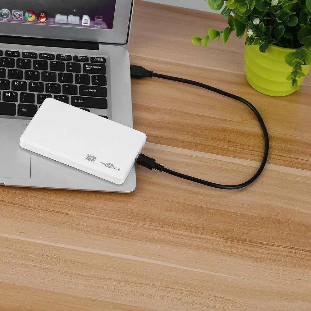 2," дюймовый внешний корпус для жесткого диска USB 2,0 SATA HDD портативный чехол Sata Поддержка 2 ТБ Hdd жесткий диск с USB кабелем