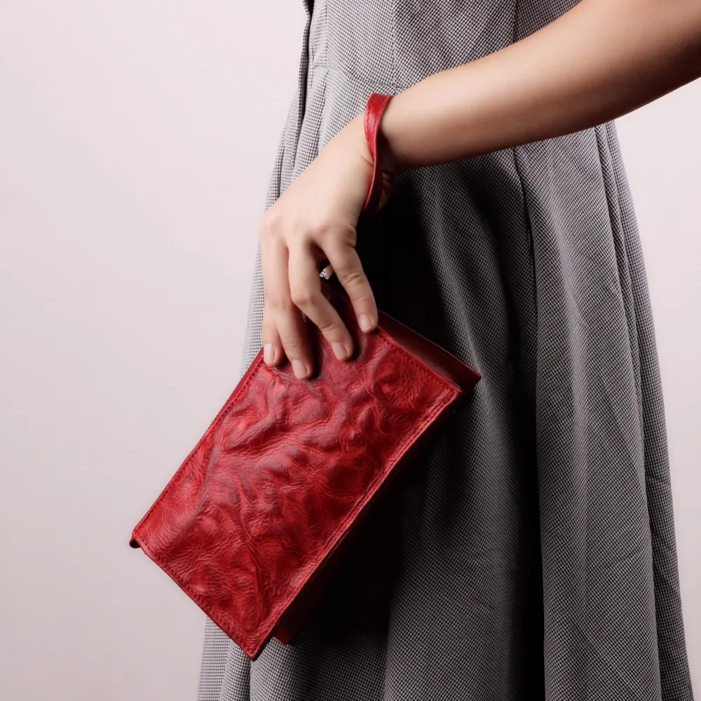 

Woman's Bag Genuine Leather Fashion Ladies Clutch Bag Shoulder Crossbody Bag Clutch Female Luxury Brand Bags Leather Handbag