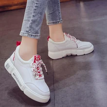 

New Arrival Female Sneaker Shoes Running Shoes Women Walking Casual Breathable Skateboarding Shoes Leather Sport Footware Canvas