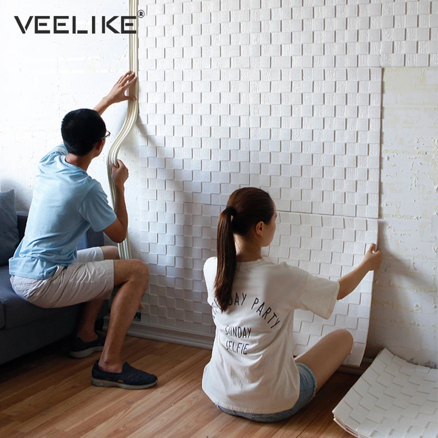 DIY Self Adhesive 3D Wall Stickers Bedroom Decor Foam Mosaic Room Decor Wallpaper Wall Decor Living Wall Papers For Kids Room DIY Self Adhesive 3D Wall Stickers Bedroom Decor Foam Mosaic Room Decor Wallpaper Wall Decor Living Wall Papers For Kids Room