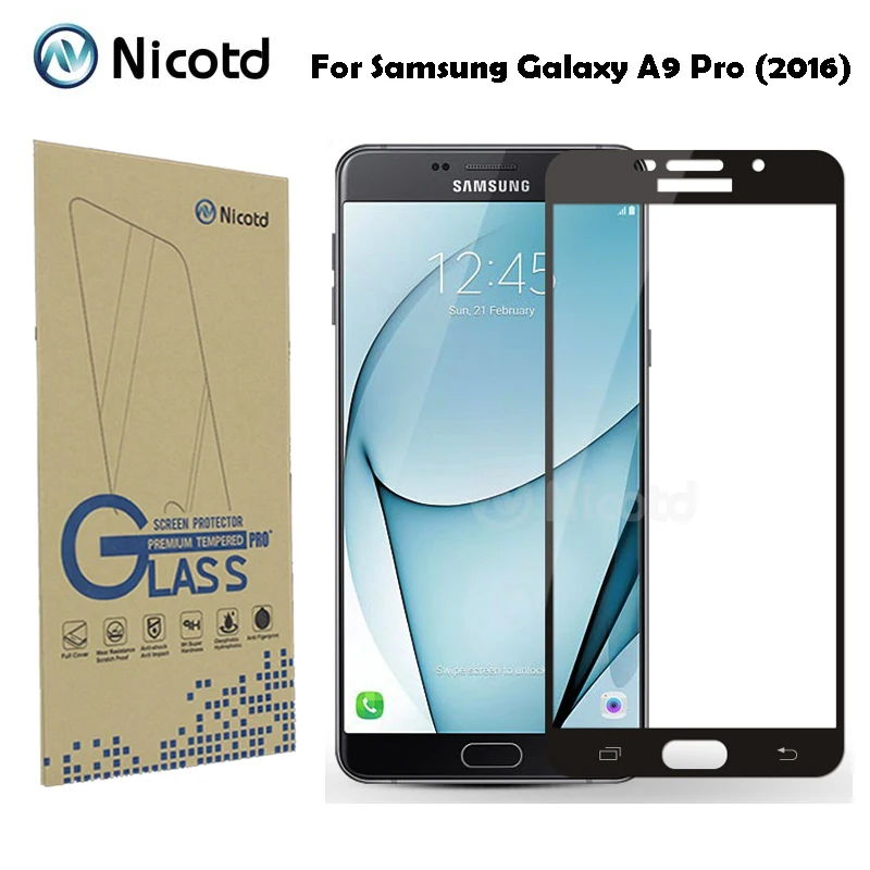 Никотд полное покрытие закаленное стекло для Samsung Galaxy A9 Pro 2016 (Duos) Dual Sim 6 0 &quotанти