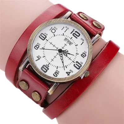 CCQ брендовые винтажные часы из искусственной кожи часы-браслет Feminino Montre Femme Мужские Женские кварцевые наручные часы relogio masculino - Цвет: 7