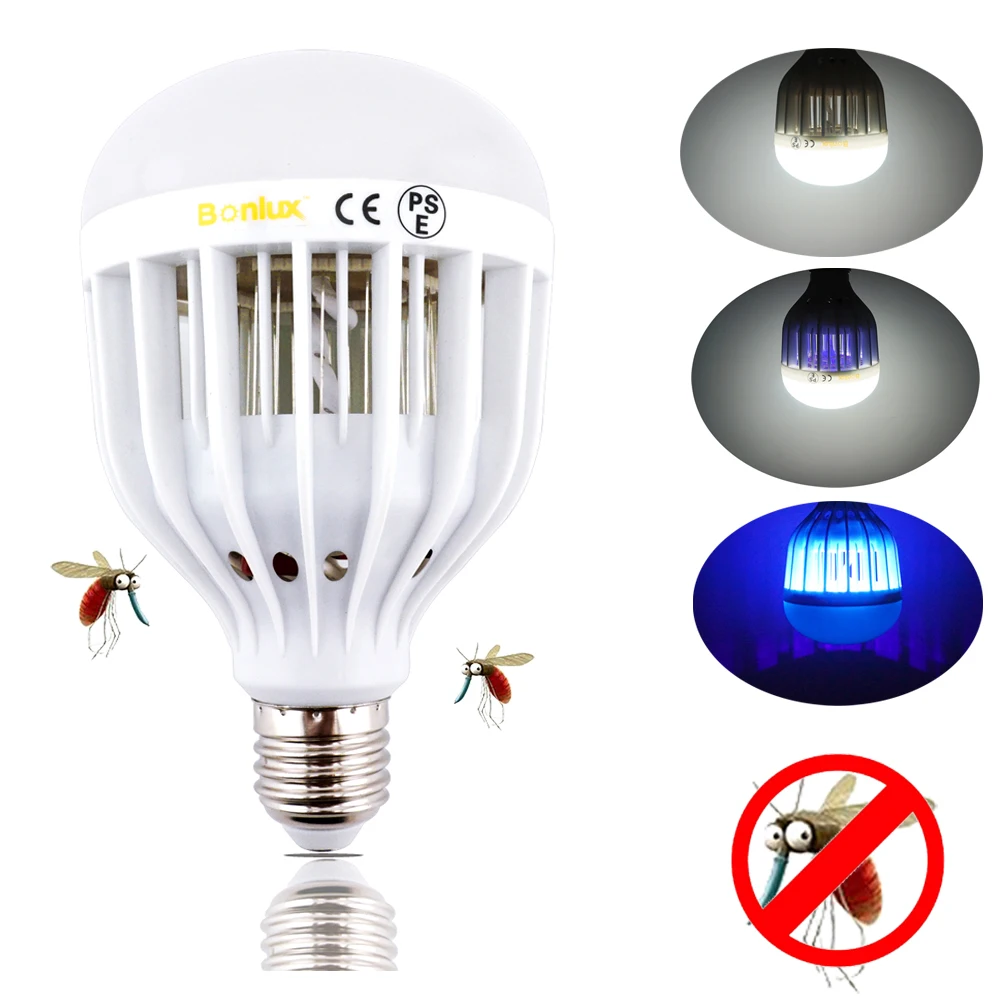 LED Bug Zapper Light Bulb 10W Mosquito Killer Bulb E26/E27 Wasp Bug