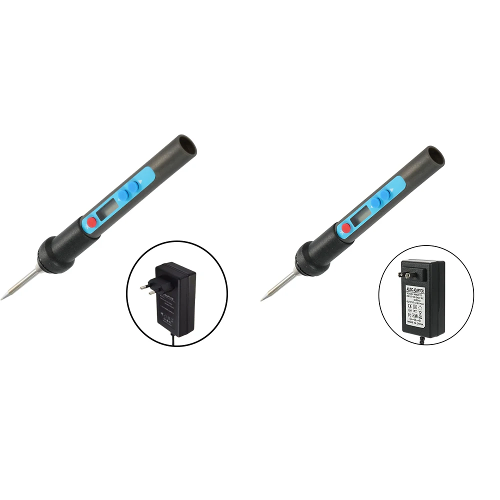 

Electric welding Soldering Iron Set Digital Adjustable Temperature Unleaded with Adaptor and Car-specific Plug