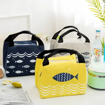 

Portable Insulated Thermal Cooler Lunch Box Picnic Case Storage Bag Waterproof Oxford Cloth Office Ladies School Kids Lunch Bags