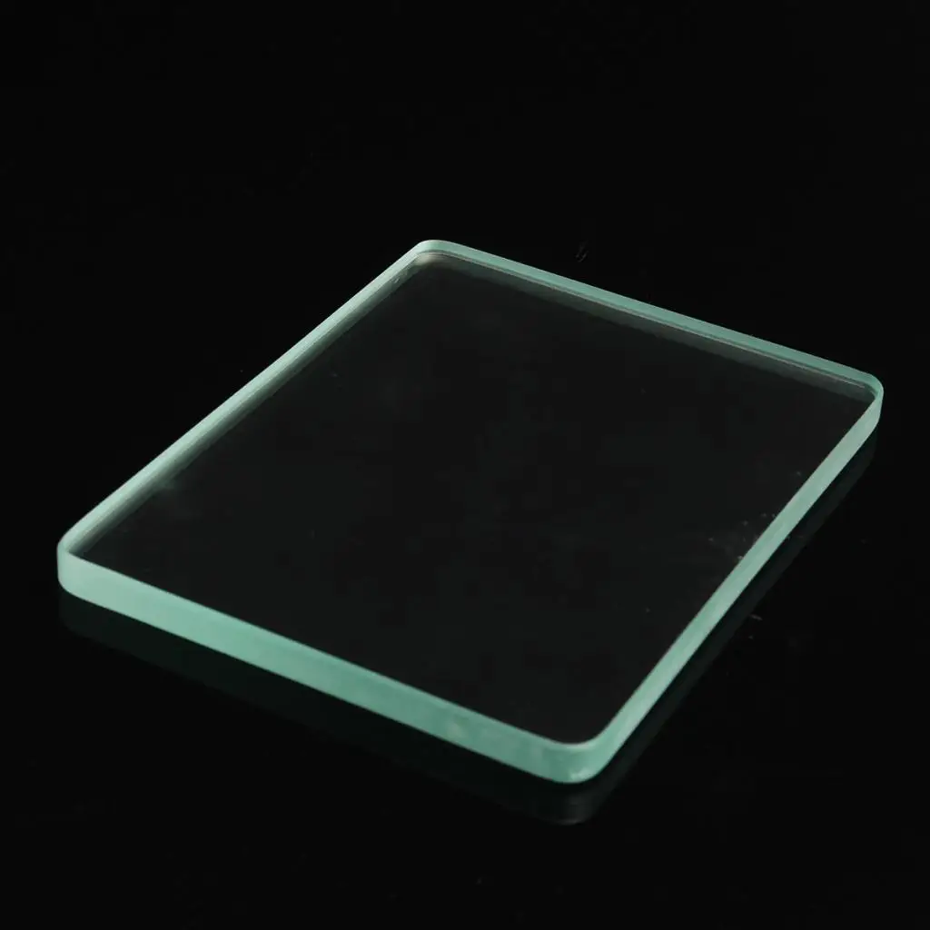 DIY Leather Craft Tempered Glass Plate Smoothing Slicker Mat Leather Tool