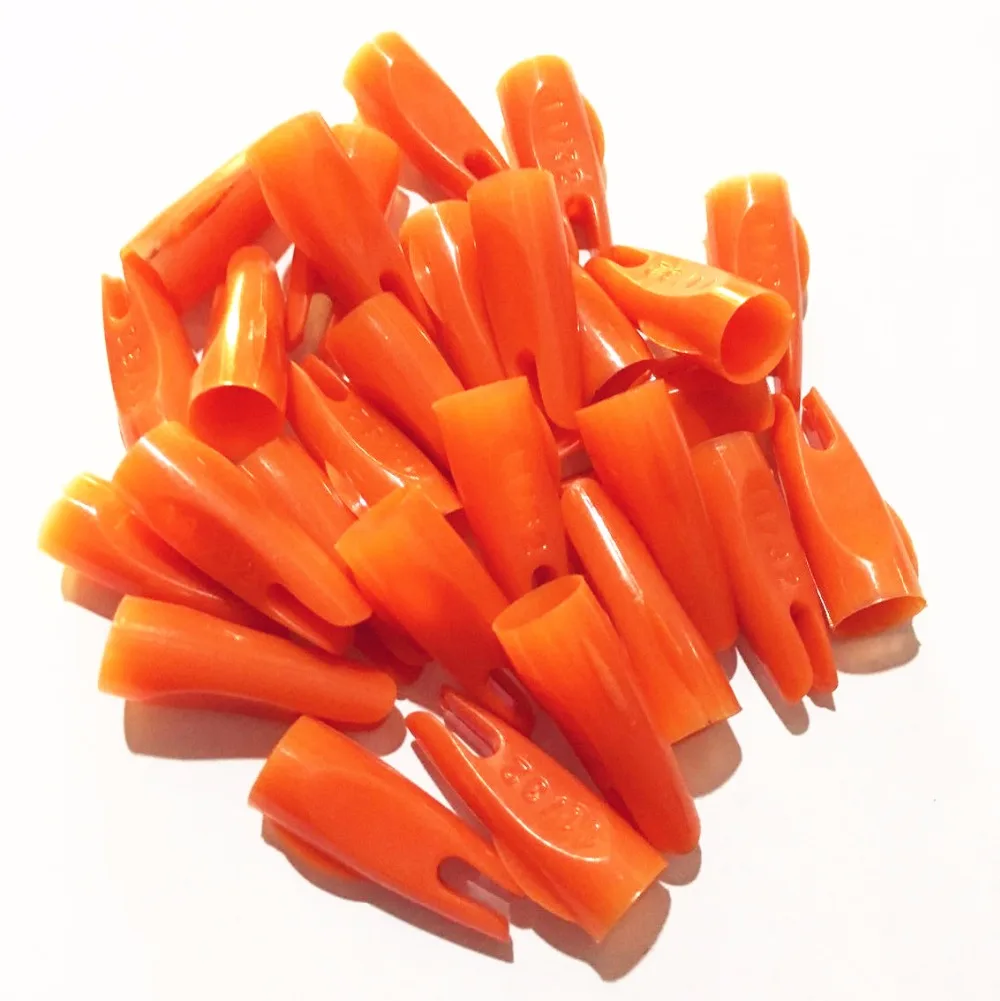 Archery Arrow Nocks 50PCS/lot 11/32 For OD 8mm Wooden shaft Wooden Arrows Taper Groove style DIY