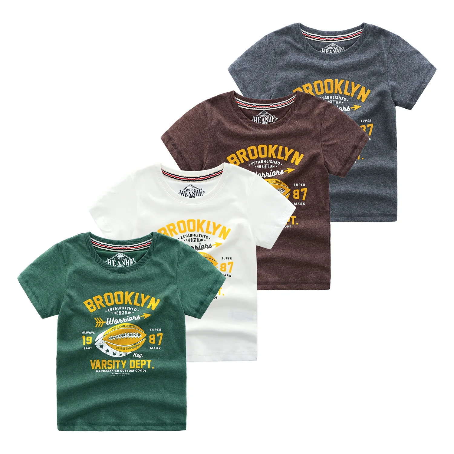 

Children's Clothes Boy T-shirt Short Sleeves summer Cool Kids Tops TeesEuropean and American Style Cotton Tshirt Letter Print