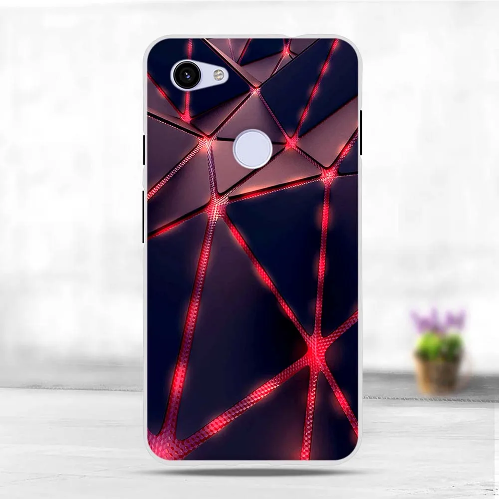 Чехол для Google Pixel 3a силиконовый мягкий чехол из ТПУ XL с рисунком / 3A сумка|Бамперы| |