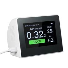 Multifunctional Gas Analyzer Air Quality Detector CO2 Meter CO2 Monitor Indoor/Outdoor Digital HCHO & TVOC Tester Multifunctional Gas Analyzer Air Quality Detector CO2 Meter CO2 Monitor Indoor/Outdoor Digital HCHO & TVOC Tester