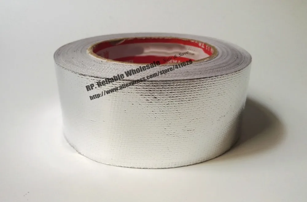 60mm 30m karisimi aluminyum folyo fiber cam yapiskan bant guclu klima icin yalitim cihazi sizdirmazlik su gecirmez