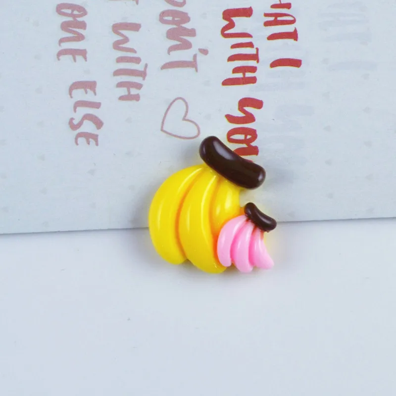 Banana 8 Pieces 8 шт. Мини Банан клубника слизь DIY смолы аксессуары игрушки принадлежности наполнитель для прозрачной пушистой слизи подарок для детей - Цвет: Banana 8 Pieces