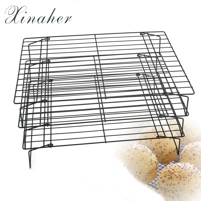 XINAHER 3 Layer Stainless Steel Nonstick Cooling Rack Baking Cake