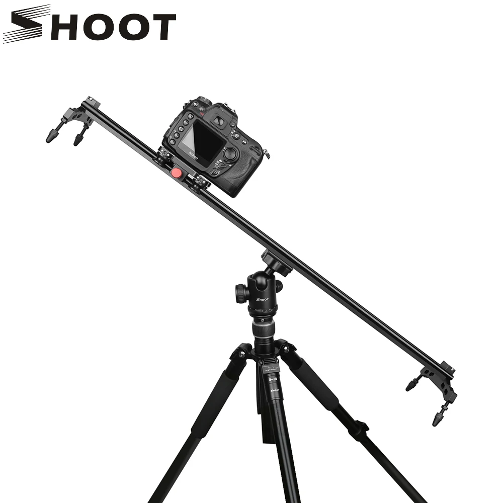 SHOOT 80 100cm 4 Bearings Camera Aluminum Alloy DV Video Stabilizer Rail Track Slider For GoPpro