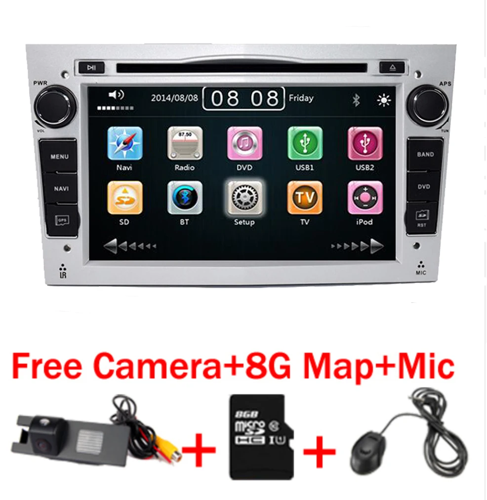 Автомагнитола 2 din для Opel Astra Vectra Antara Zafira Corsa dvd плеер с Gps Навигатором радио видео USB