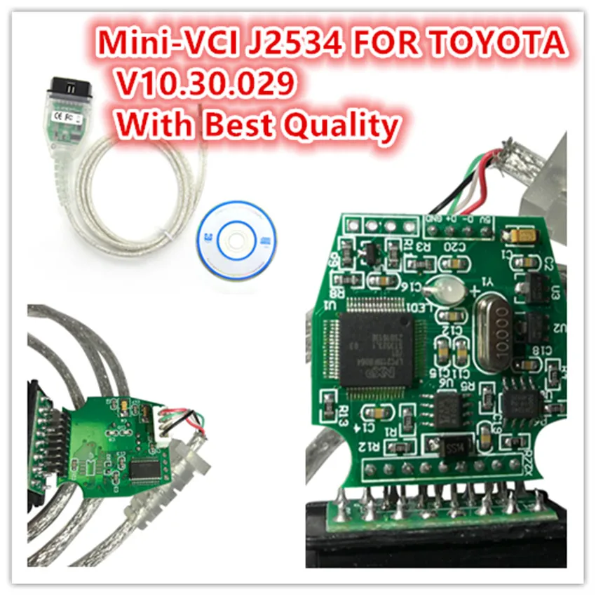 2018 Latest V10.30.029 MINI VCI Interface FOR TO YOTA TIS Techstream
