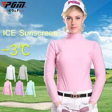 PGM женские футболки оптовой леди sungreen TOP COOL футболка лето сжатия Для женщин с длинным рукавом Мужские Поло рубашка сухой подходят Ropa De Гольф Mujeres одежда