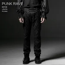 Модные мужские камуфляжные свободные двухслойные брюки Популярные черные шифоновые хлопковые брюки панк Рейв K-193
